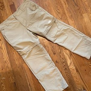 Men’s the north face zip off hiking pants size 36